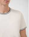 White mercerised short-sleeved T-shirt - Man | Roberto Verino