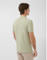 Khaki short-sleeved piqué polo shirt - Man | Roberto Verino