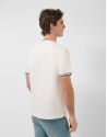 White mercerised short-sleeved T-shirt - Man | Roberto Verino
