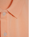 Light orange short-sleeved piqué polo shirt | Roberto Verino