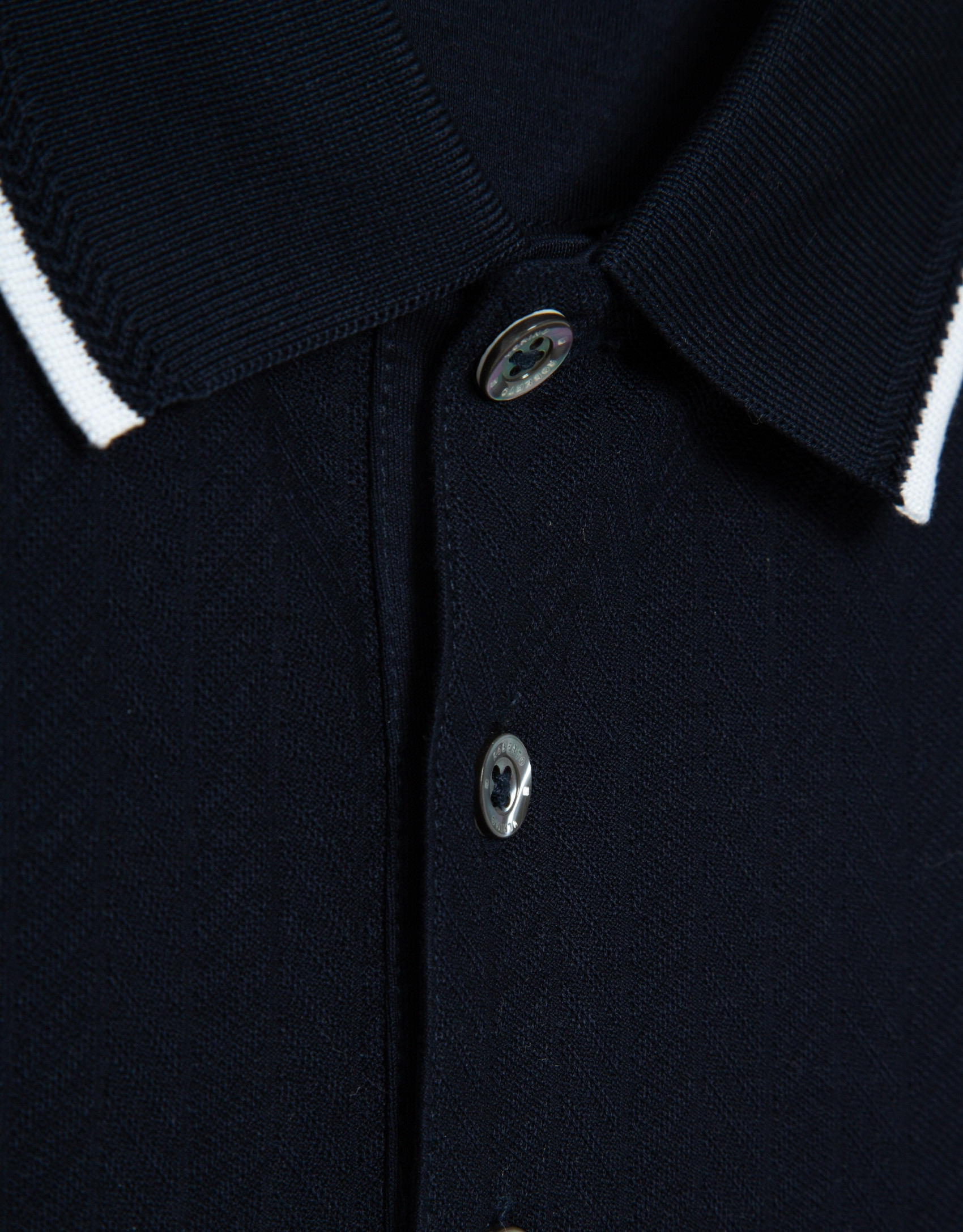 Polo estructura mercerizado color marino | Roberto Verino
