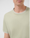Camiseta manga corta mercerizado caqui claro ... | Roberto Verino