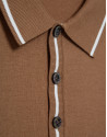 Polo tricotado camel - Hombre - PV2026 | Roberto Verino