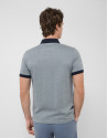 Three-colour blue/white mercerised jacquard ... | Roberto Verino