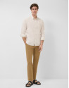 Camisa sport slim blanca estampado ... | Roberto Verino