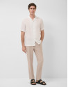 Slim fit white linen guayabera shirt - Man | Roberto Verino