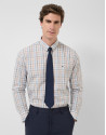 Regular fit multicoloured checked shirt - Man | Roberto Verino