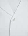 Camisa guayabera slim fit lino blanco - Hombre | Roberto Verino