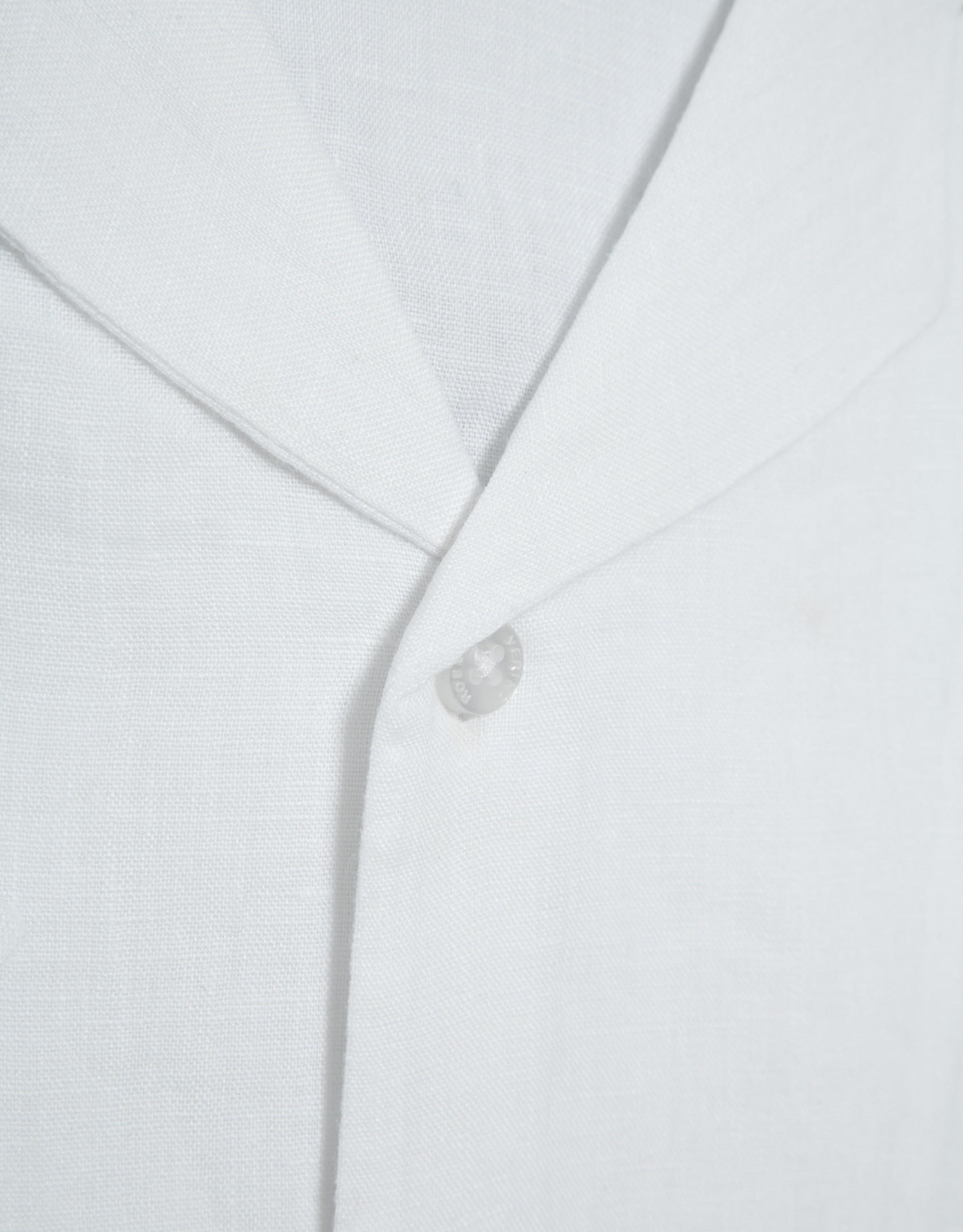 Camisa guayabera slim fit lino blanco - Hombre | Roberto Verino