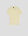 Light yellow short-sleeved piqué polo shirt | Roberto Verino