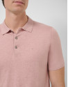 Polo tricotado lino rosa - Hombre - PV2026 | Roberto Verino