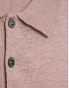 Polo tricotado lino rosa - Hombre - PV2026 | Roberto Verino