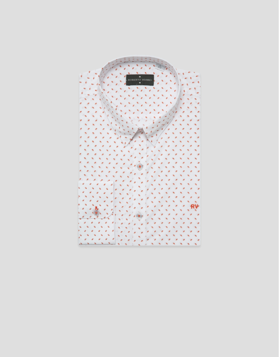Camisa sport regular estampado geométrico ... | Roberto Verino