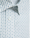 Regular fit sports shirt with green floral ... | Roberto Verino
