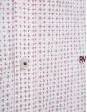 Regular fit sports shirt with red floral ... | Roberto Verino