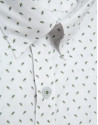 Camisa sport regular estampado geométrico caqui | Roberto Verino