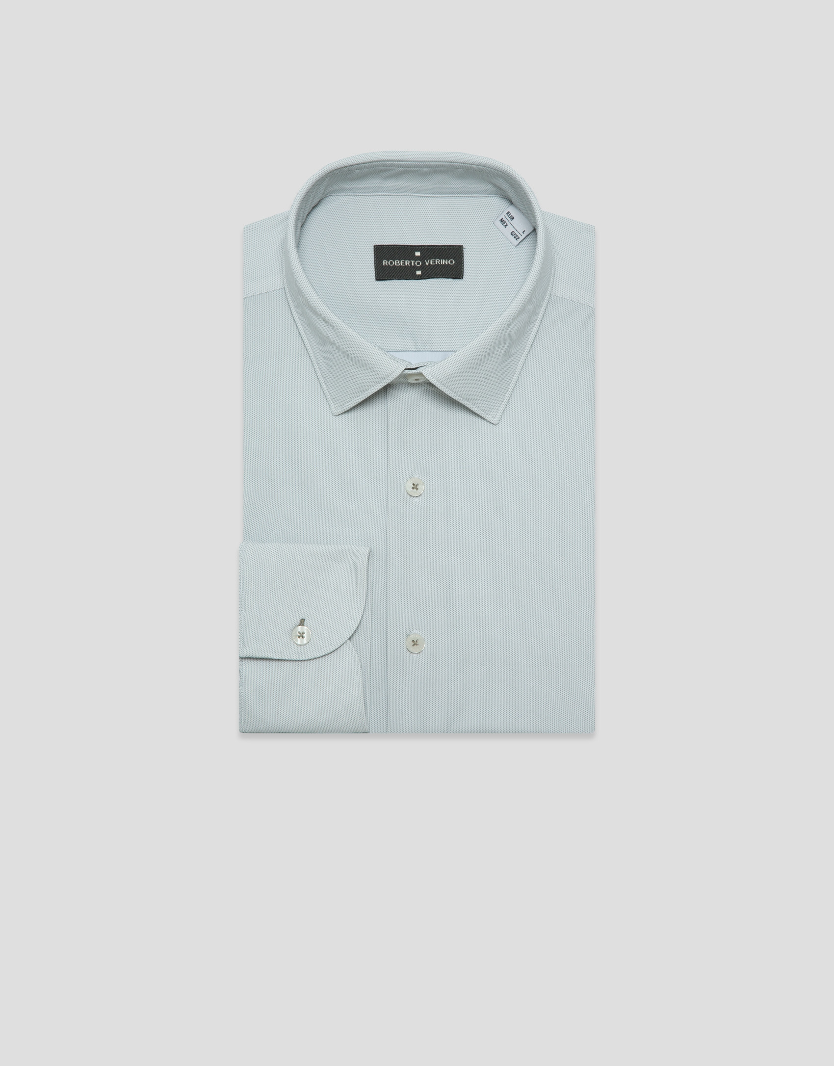 Regular fit casual shirt with light khaki ... | Roberto Verino