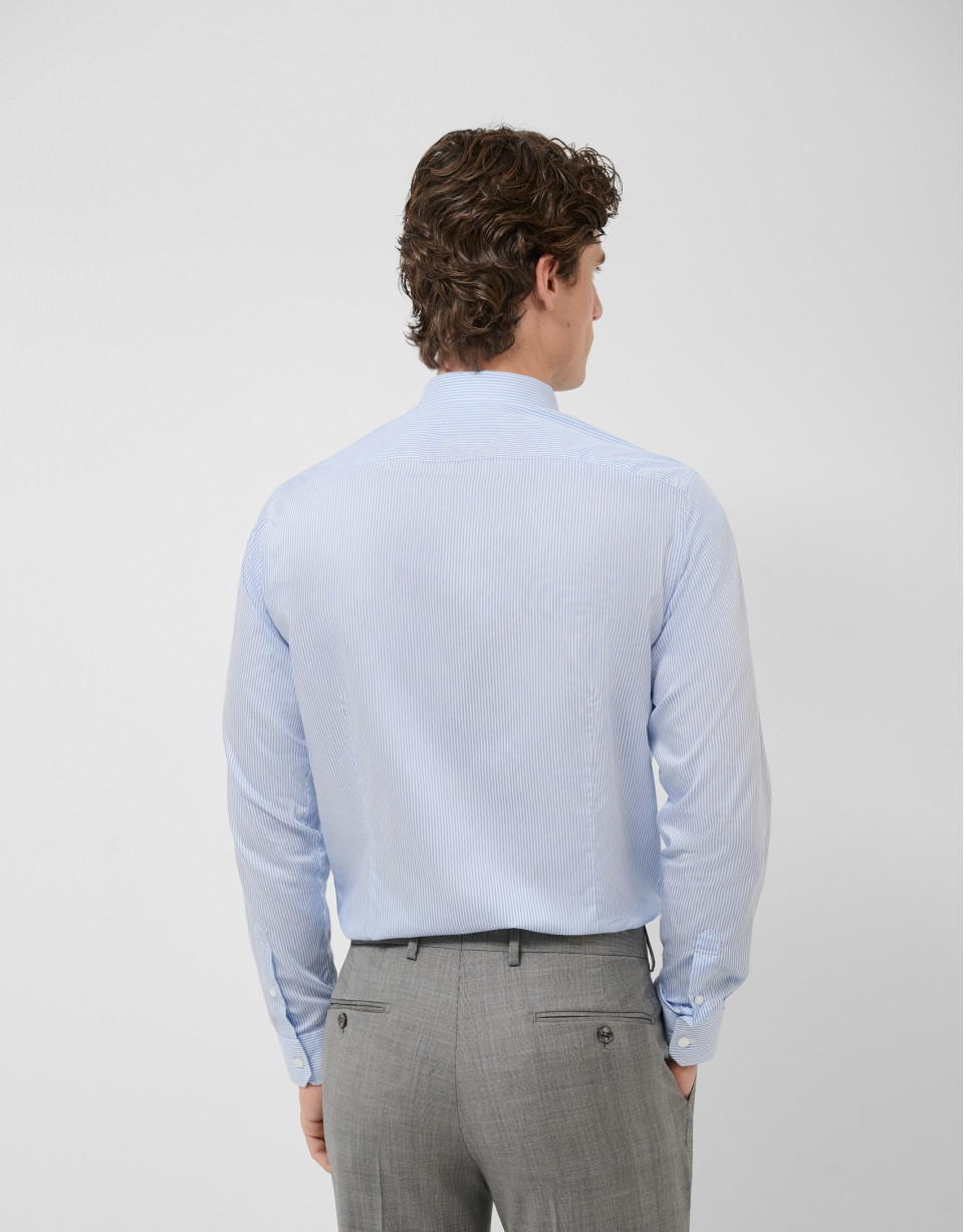 Camisa vestir rayas celeste/blanco - Hombre | Roberto Verino