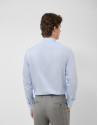 Light blue and white striped dress shirt - Man | Roberto Verino