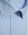 Regular fit shirt with light blue geometric ... | Roberto Verino