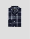 Camisa sport regular cuadros marino perfil ... | Roberto Verino