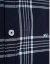 Camisa sport regular cuadros marino perfil ... | Roberto Verino