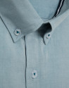 Camisa sport regular oxford verde azulado | Roberto Verino