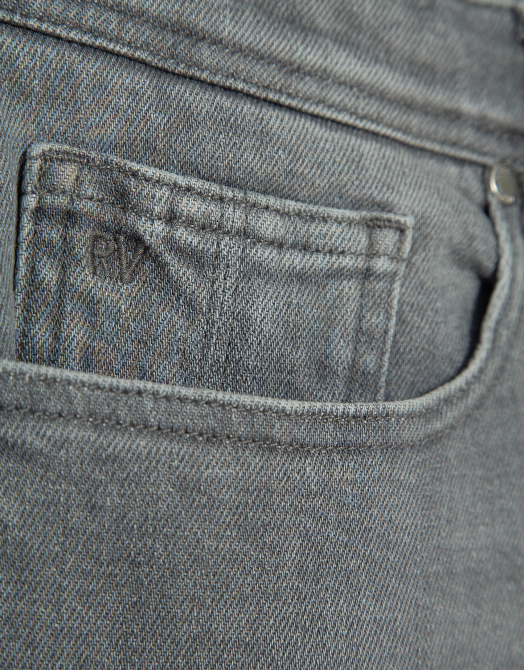 Pantalón vaquero denim slim gris claro | Roberto Verino