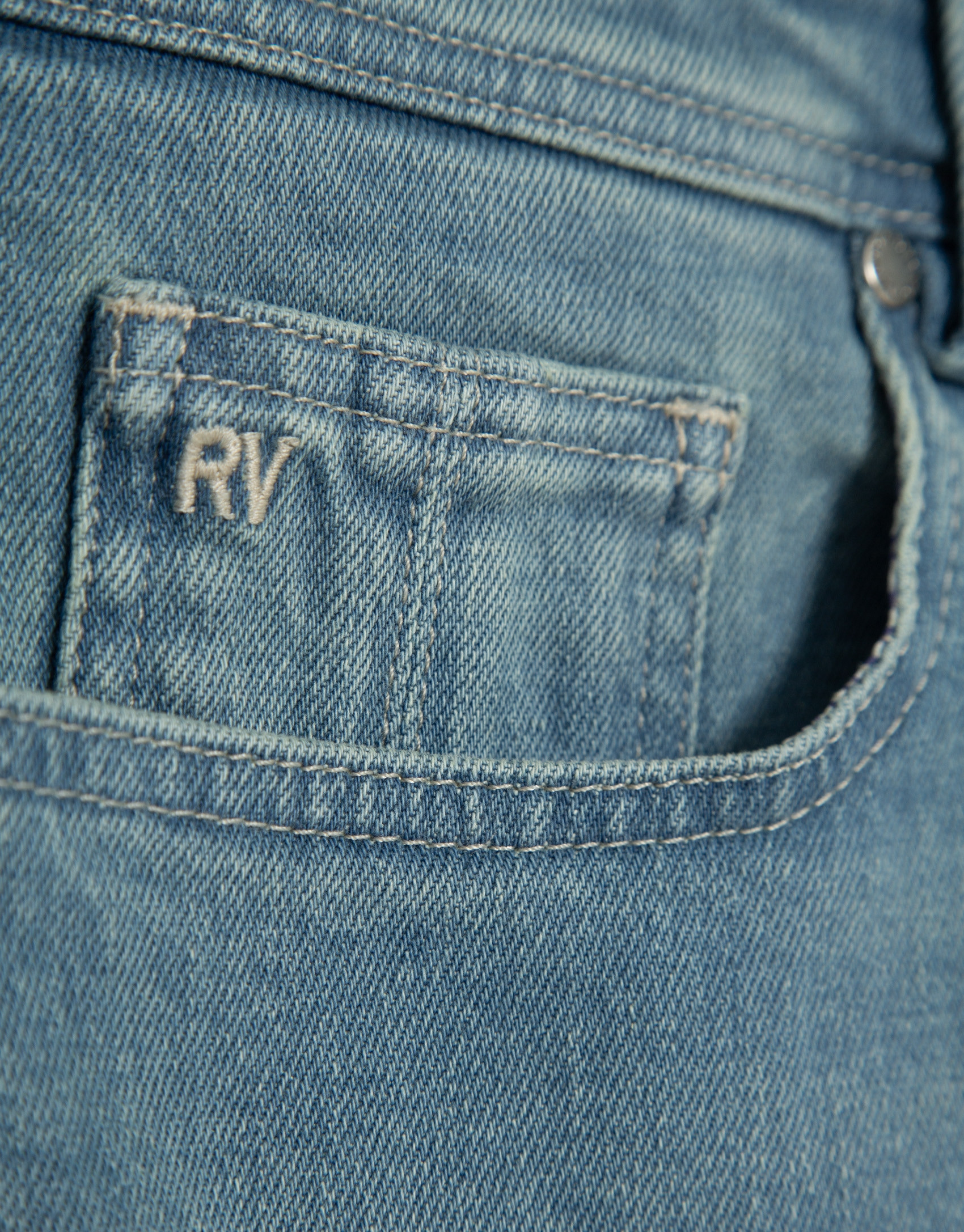Light blue slim fit denim jeans - Man - SS2026 | Roberto Verino