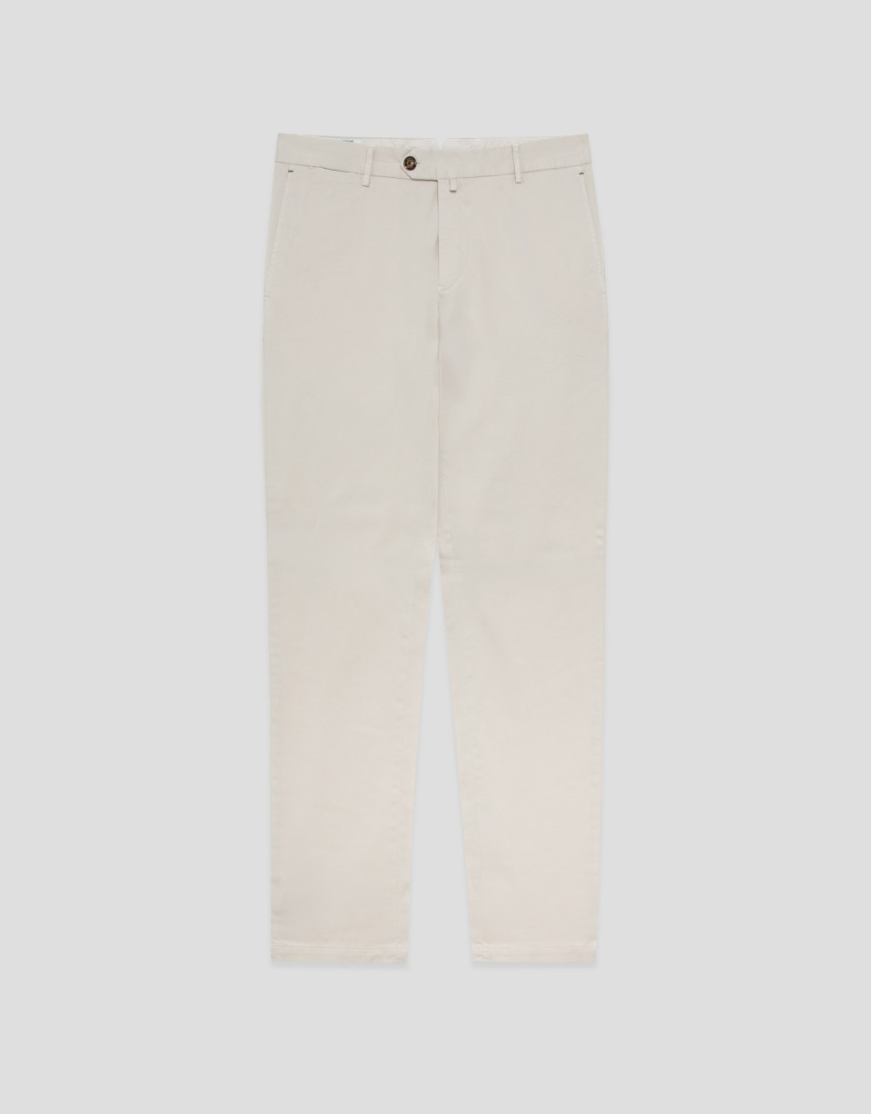 Beige dyed chino trousers - Man - SS2026 | Roberto Verino