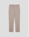 Mink brown pheasant eye chino trousers - Man | Roberto Verino
