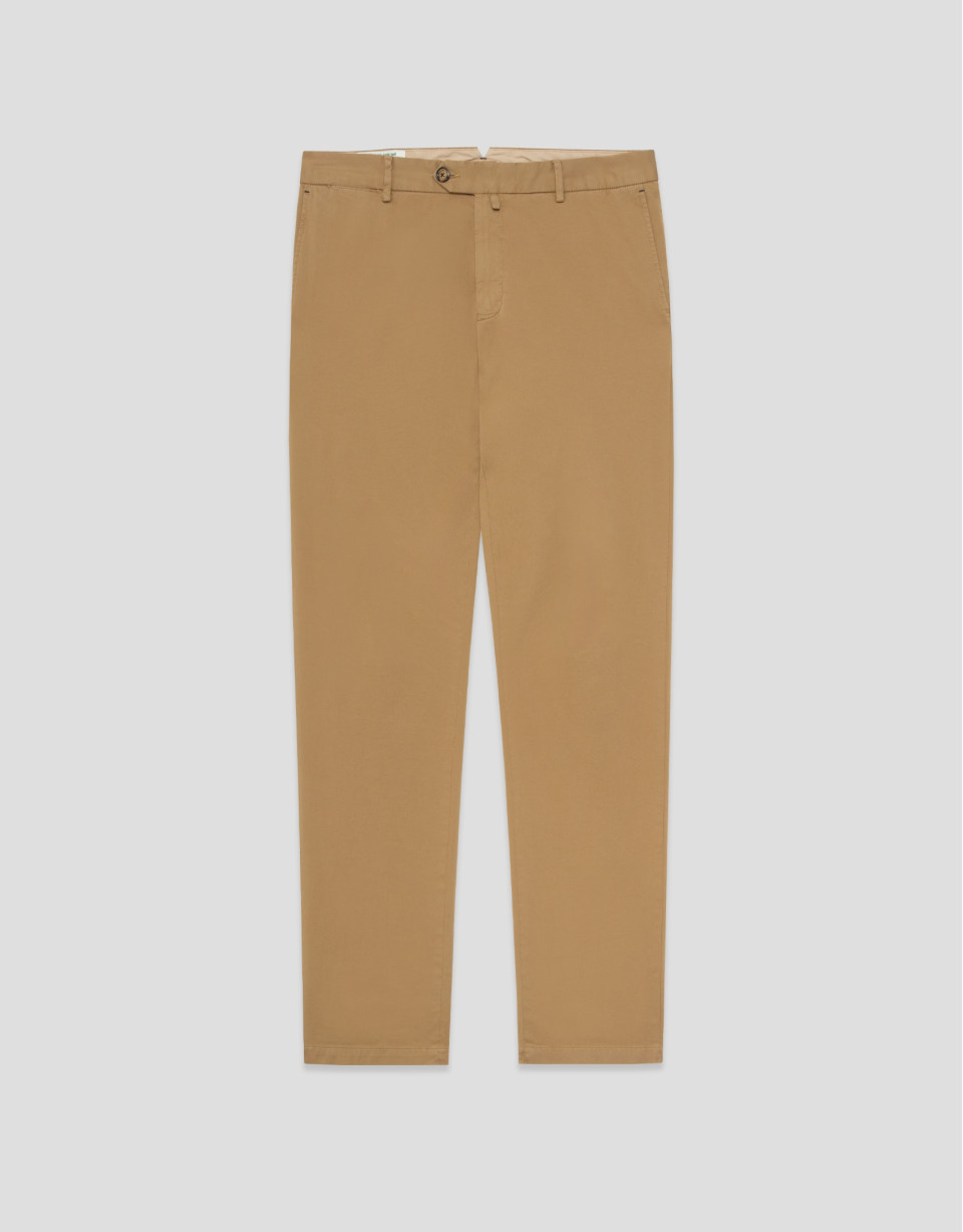 Pantalón chino tintado camel - Hombre - PV2026 | Roberto Verino