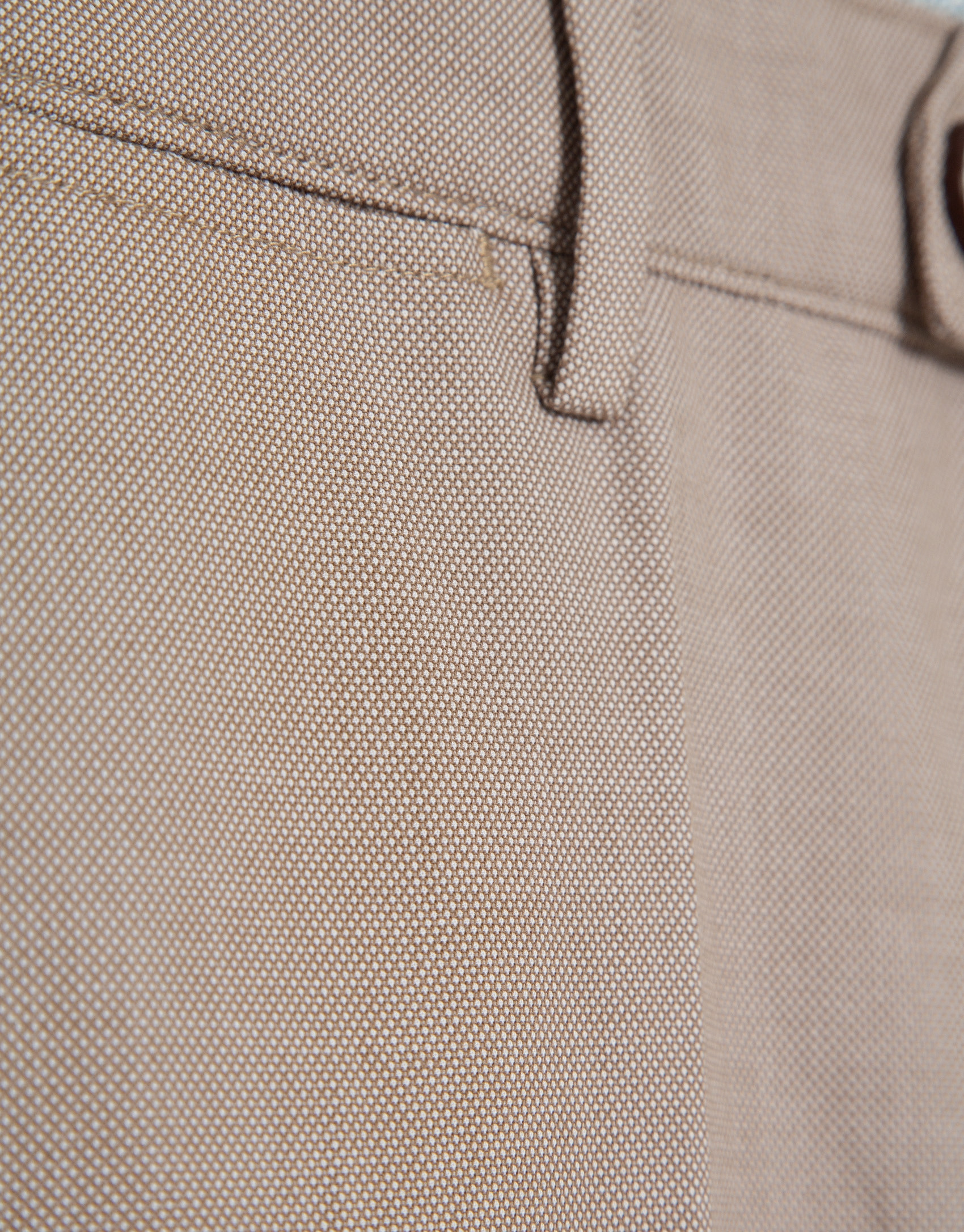Pantalón chino ojo de perdiz visón - Hombre | Roberto Verino