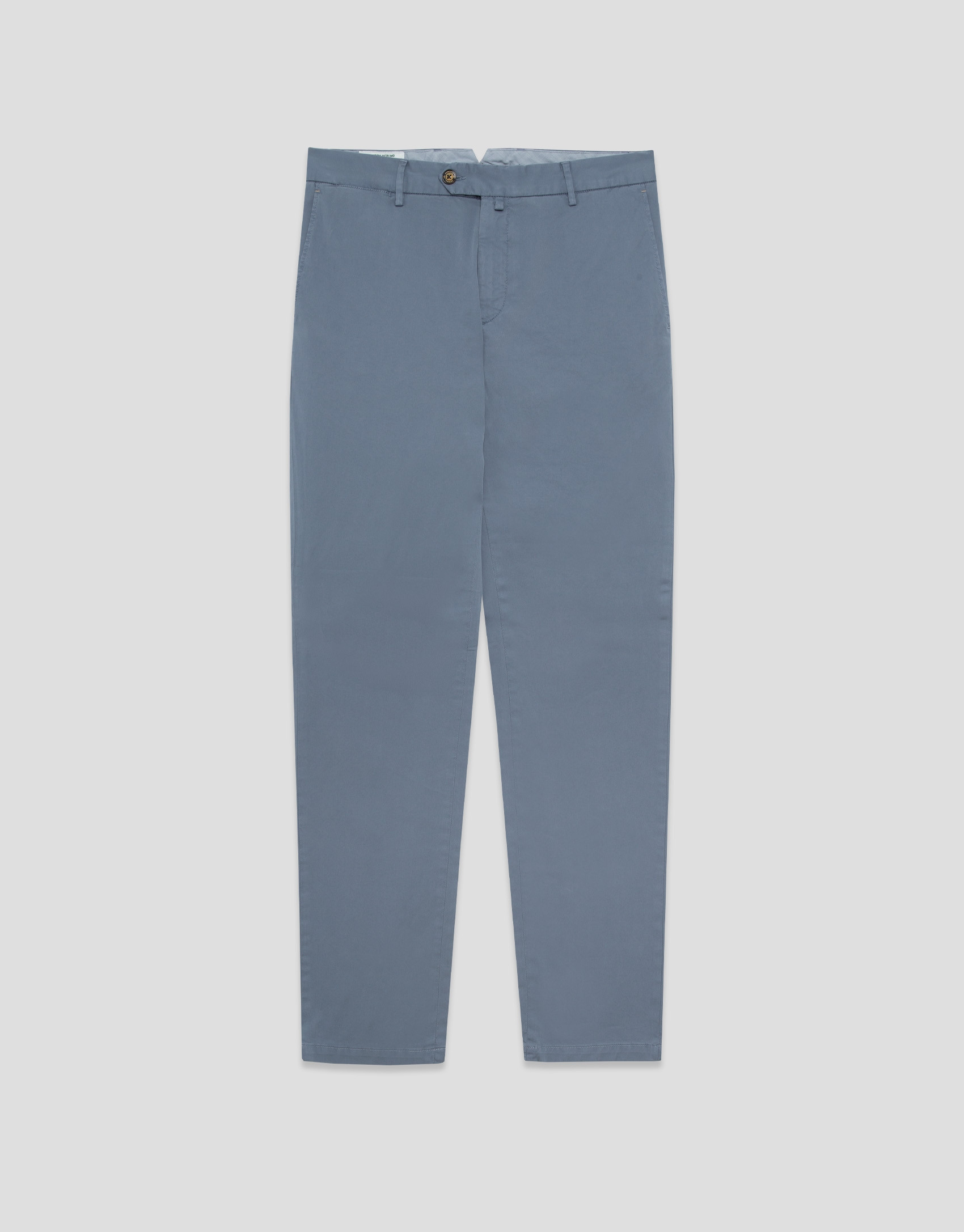 Greyish blue dyed chino trousers - Man - SS2026 | Roberto Verino