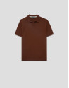 Polo tricotado high twist marrón - Hombre | Roberto Verino