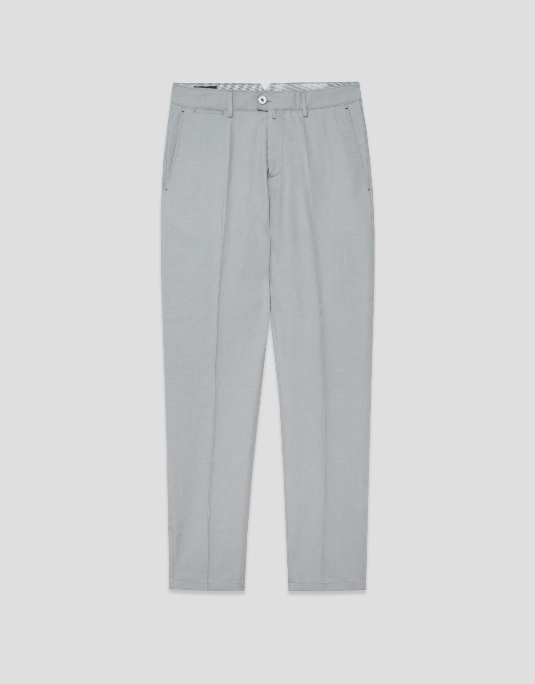 Pantalón chino ojo de perdiz gris - Hombre | Roberto Verino