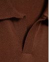 Polo tricotado high twist marrón - Hombre | Roberto Verino