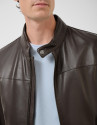 Brown nappa leather jacket - Man - SS2026 | Roberto Verino