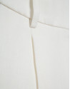 Pantalón ancho con pinzas mezcla lino blanco... | Roberto Verino