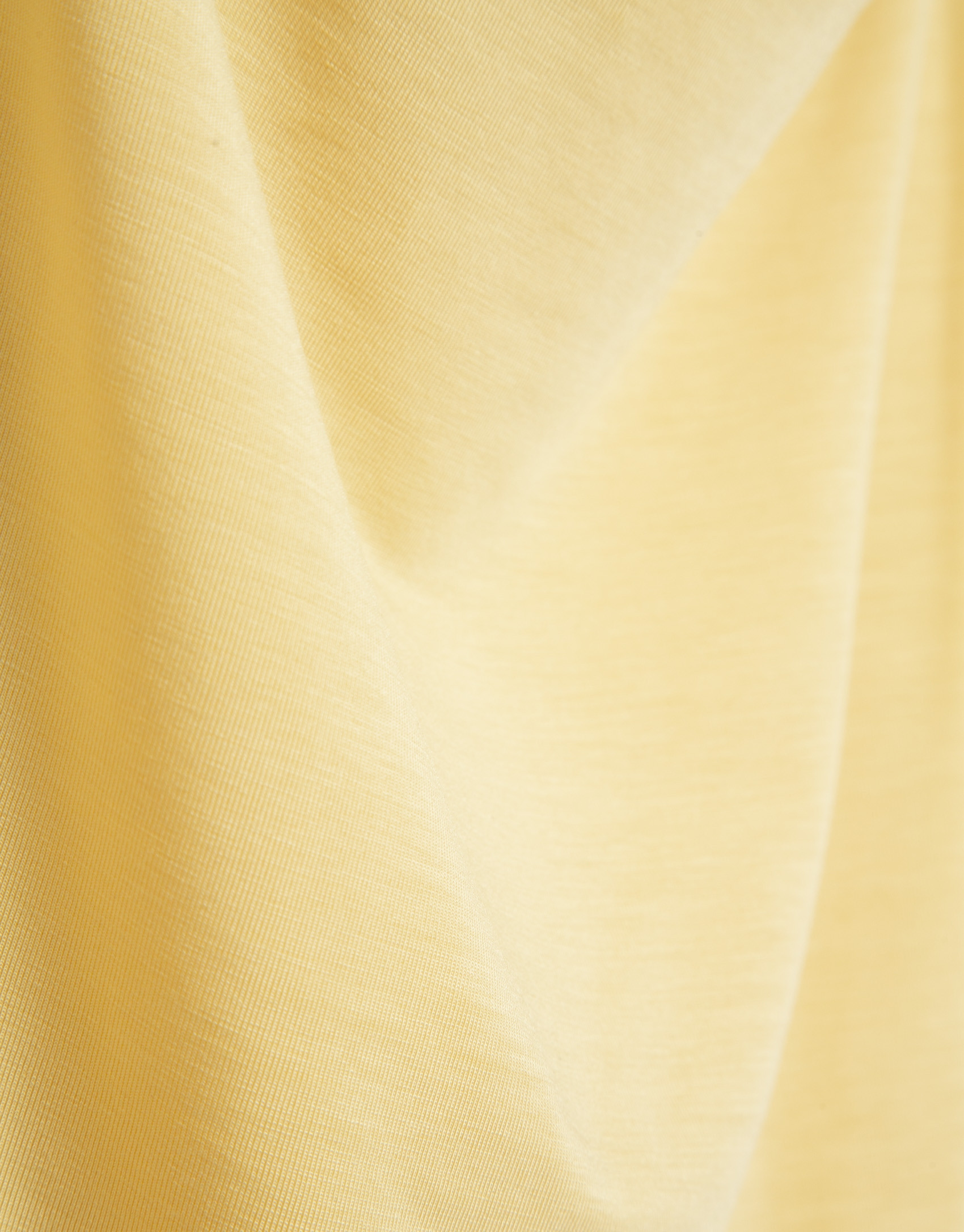 Camiseta escote drapeado amarilla - Mujer | Roberto Verino
