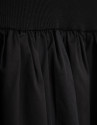 Black knit and cotton blend dress - Woman | Roberto Verino