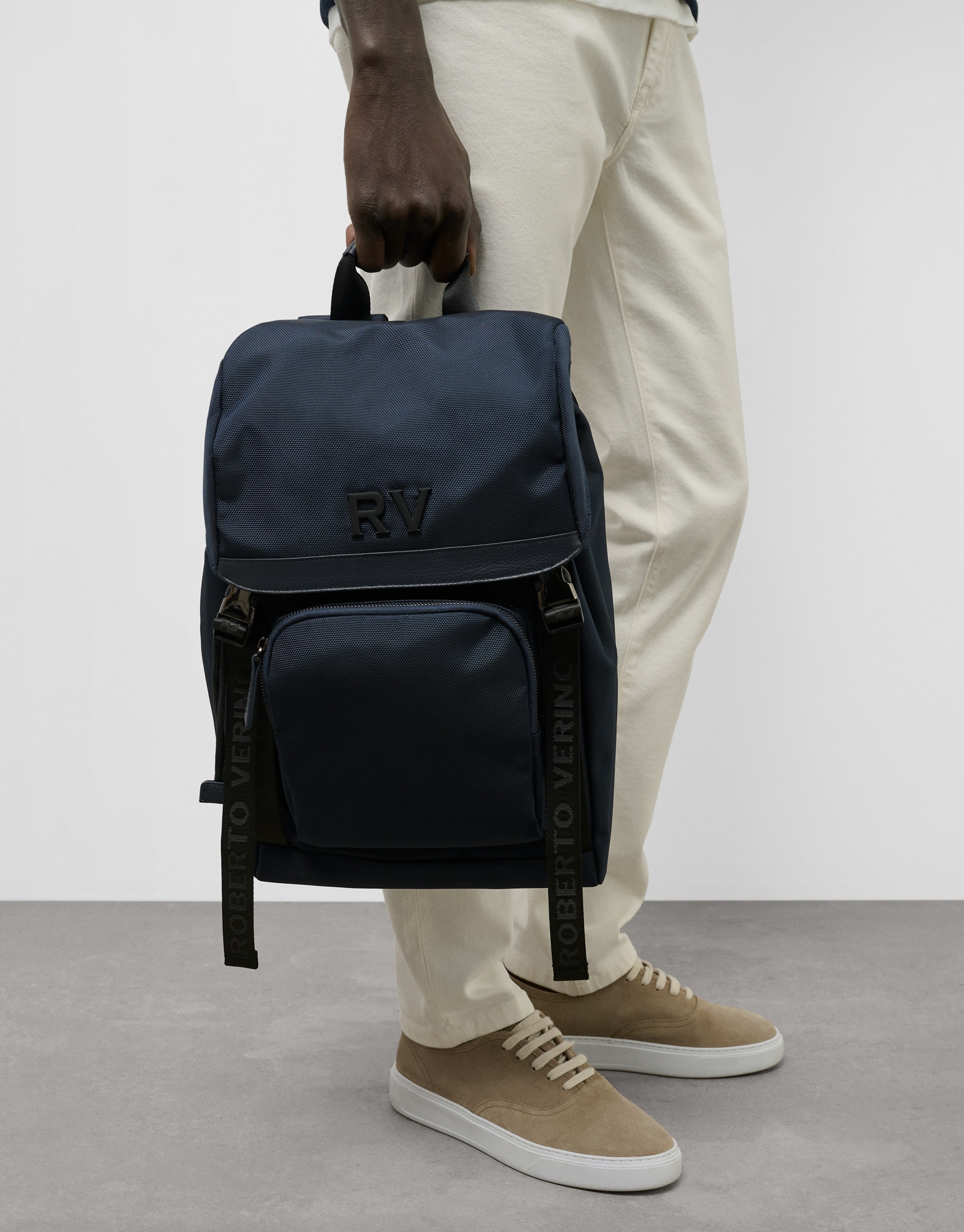 Mochila Work nailon azul - Hombre - PV2025 | Roberto Verino