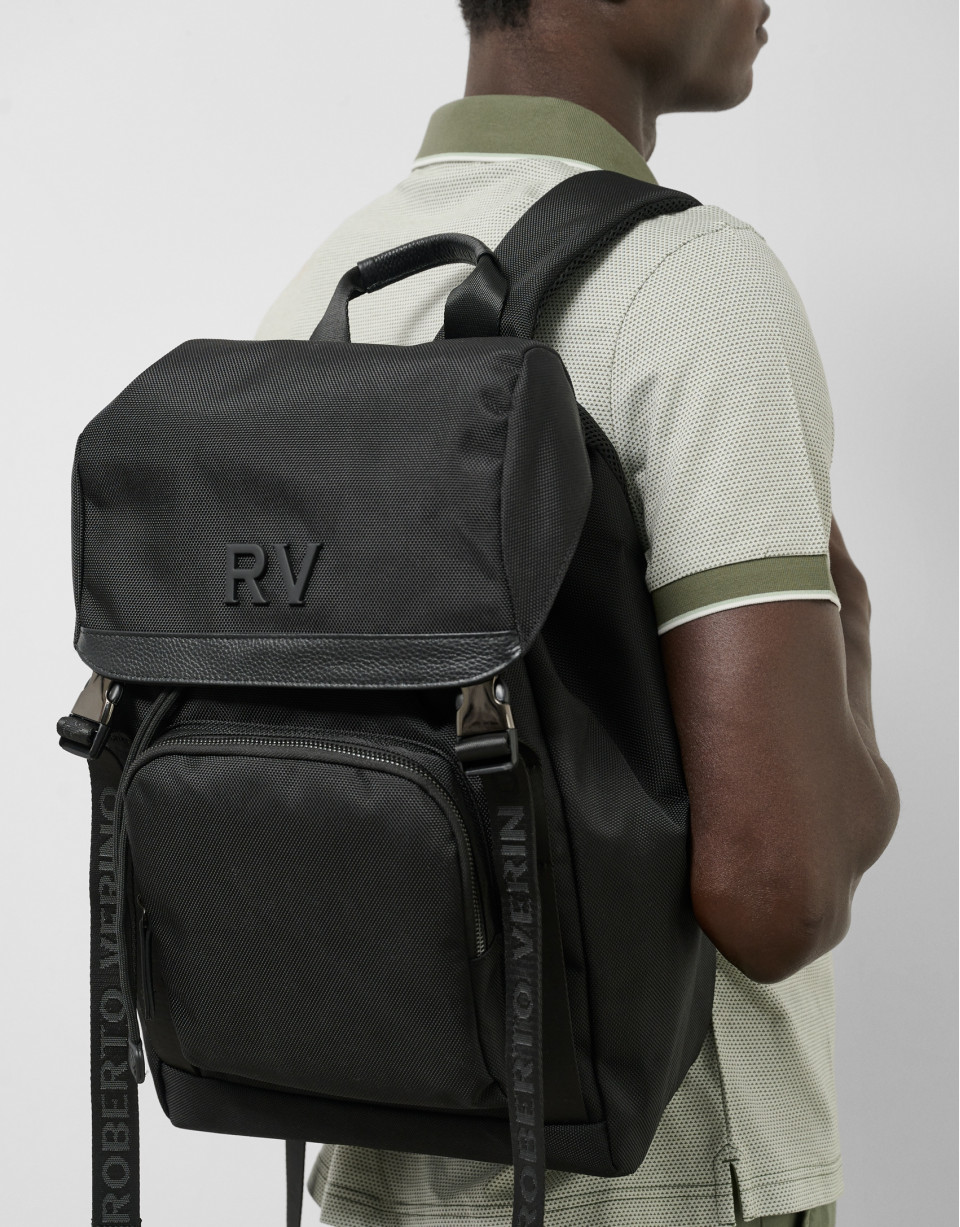 Mochila Work nailon negro - Hombre - PV2025 | Roberto Verino