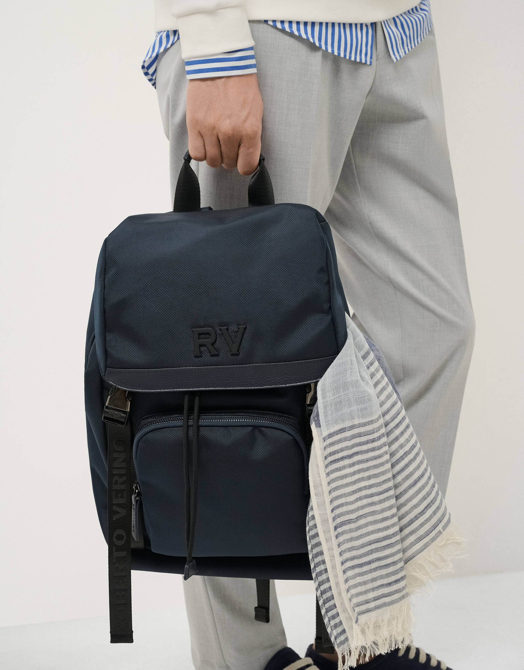 Mochila Work nailon azul - Hombre - PV2025 | Roberto Verino
