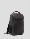Mochila Mim nailon y piel marrón - Hombre | Roberto Verino