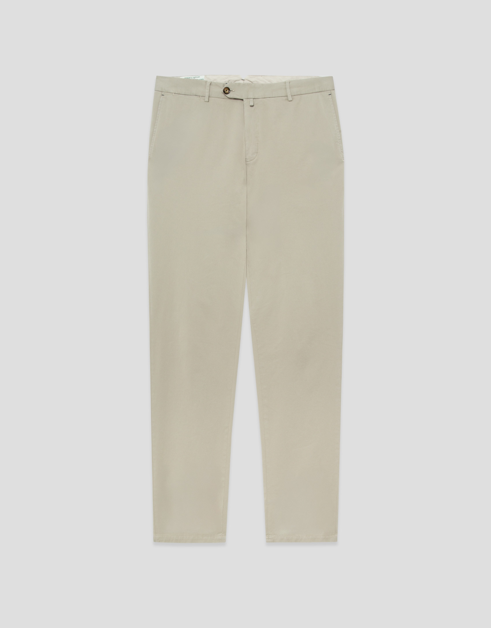Khaki-dyed chino trousers - Man - SS2026 | Roberto Verino
