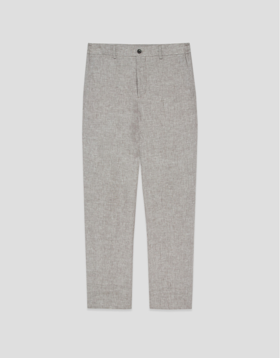 Pantalón lino gris - Hombre - PV2026 | Roberto Verino