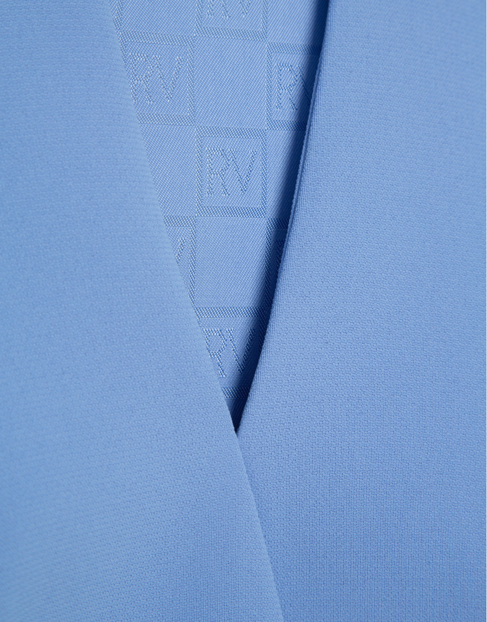 Top estructurado crepé azul - Mujer - PV2026 | Roberto Verino