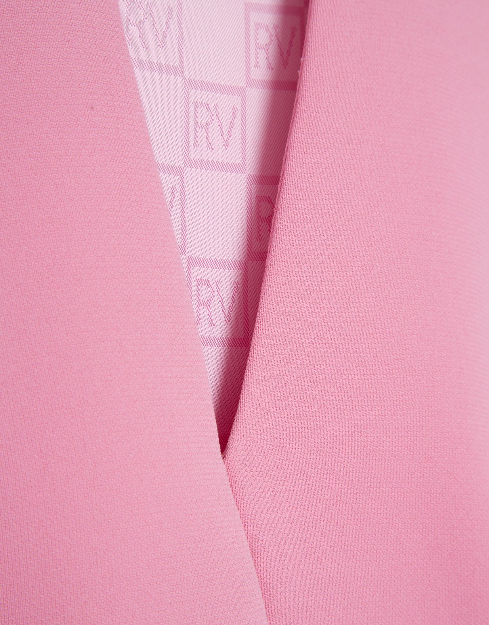 Structured pink crepe top - Woman - SS2026 | Roberto Verino