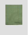 Green modal scarf with embroidered signature | Roberto Verino